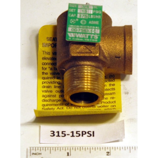 315M2 3/4" 15 Psi Steam Safety